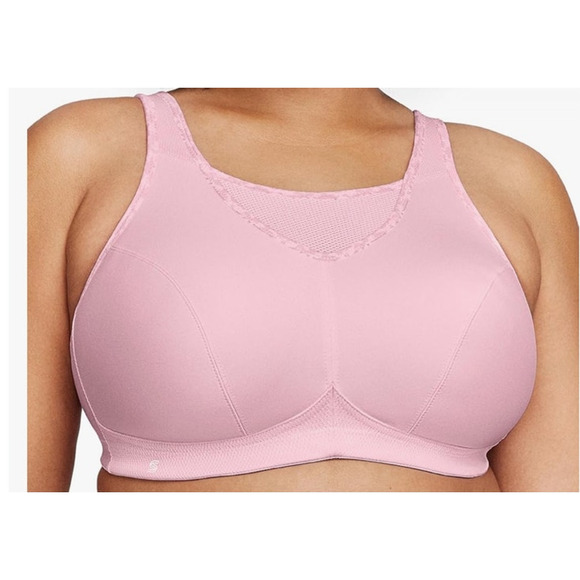 Glamorise 1066 No-Bounce Camisole sports bra pink size 44D - Picture 1 of 7
